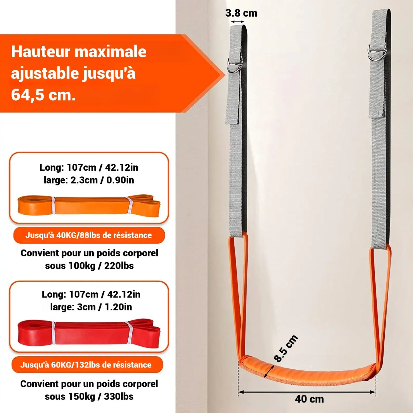 Kit de Bandes de Résistance pour Assistance à la Traction - le repaire du gaulois